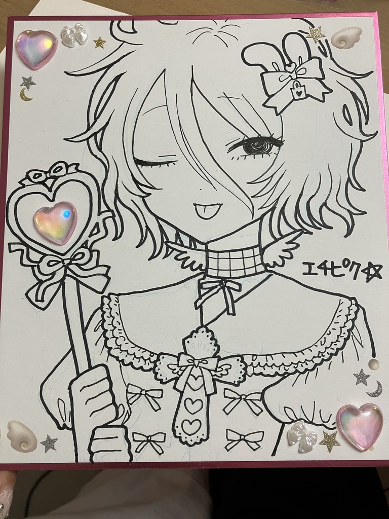 デコ色紙中　暮井ねいど　魔法少女