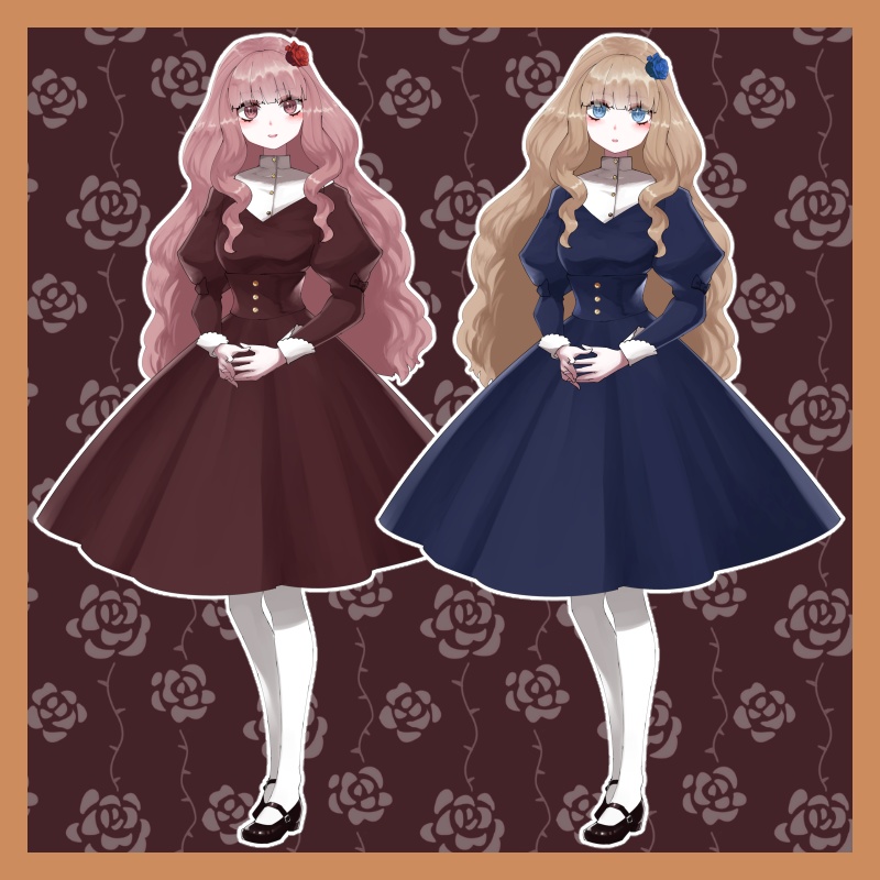 【色変え可能】クラシカルドールな女の子