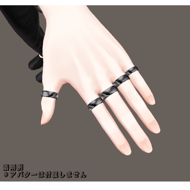 水瀬対応】ピアス＆指輪セット（vrchat想定） - PYcraft - BOOTH