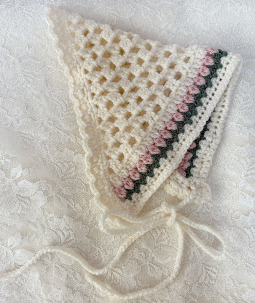 ピンクチューリップのバブーシュカ