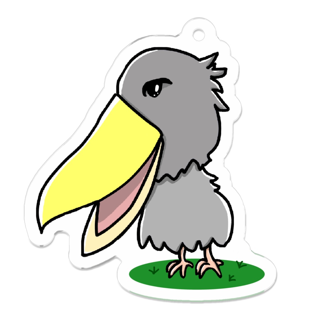おすましハシビロコウ(アクリルキーホルダー)