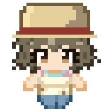 PictSQUARE用ドット絵並木芽衣子さんアバター