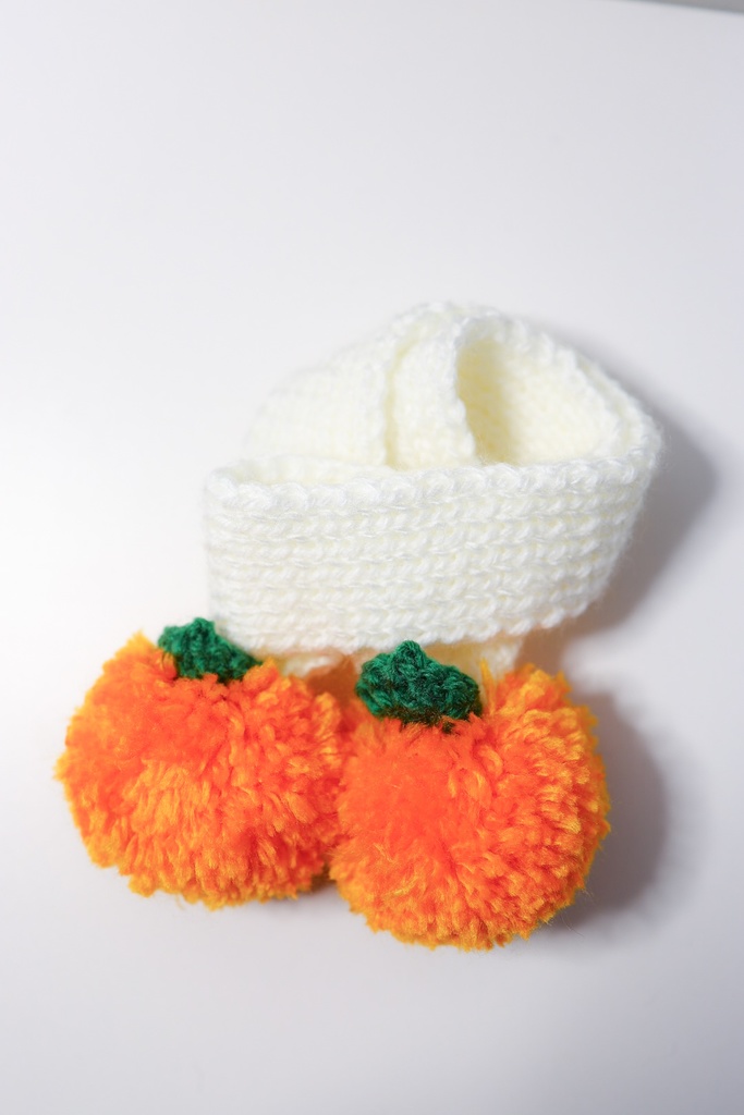 ぽんぽんマフラー(みかん)