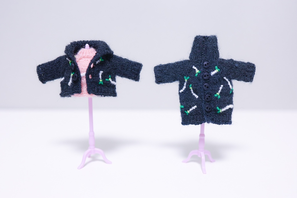 ねぎ刺繍コート (ロング・ショート)