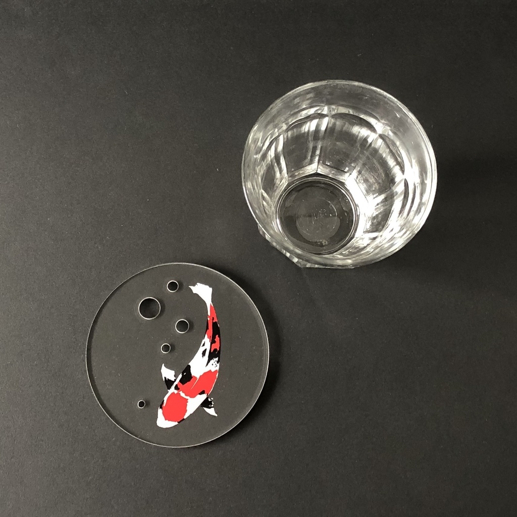 錦鯉のコースター