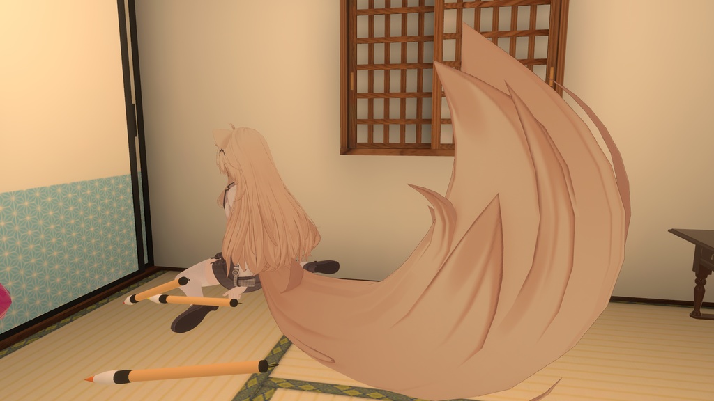 【無料】エクちゃんのでっかいしっぽギミック