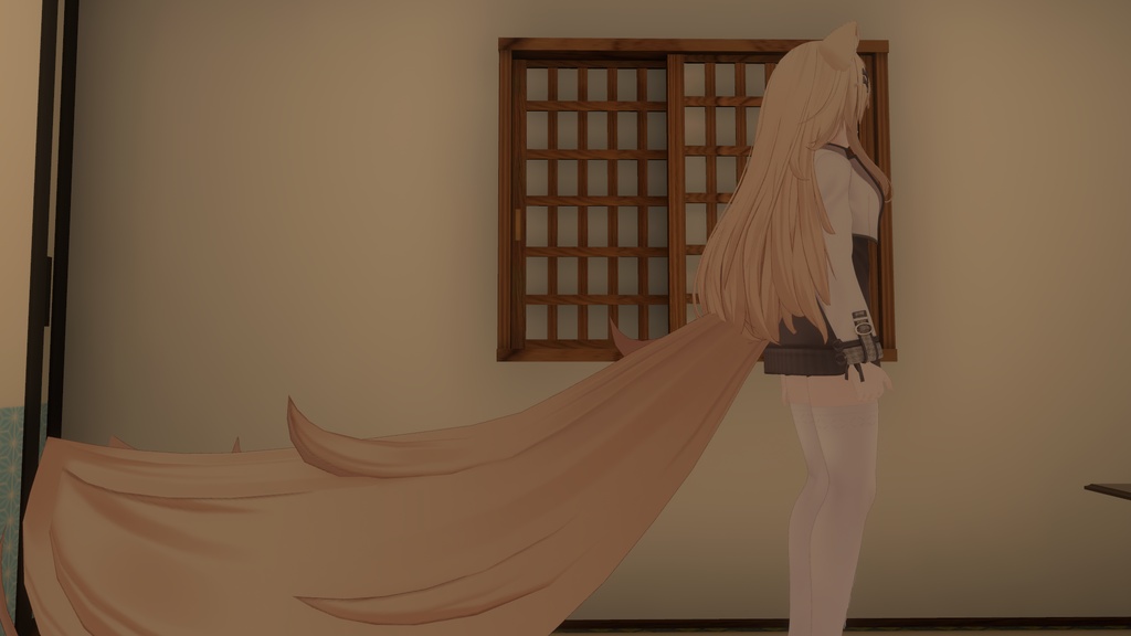 【無料】エクちゃんのでっかいしっぽギミック
