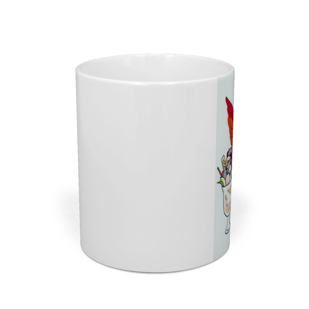 パフェに喜ぶ朱雀