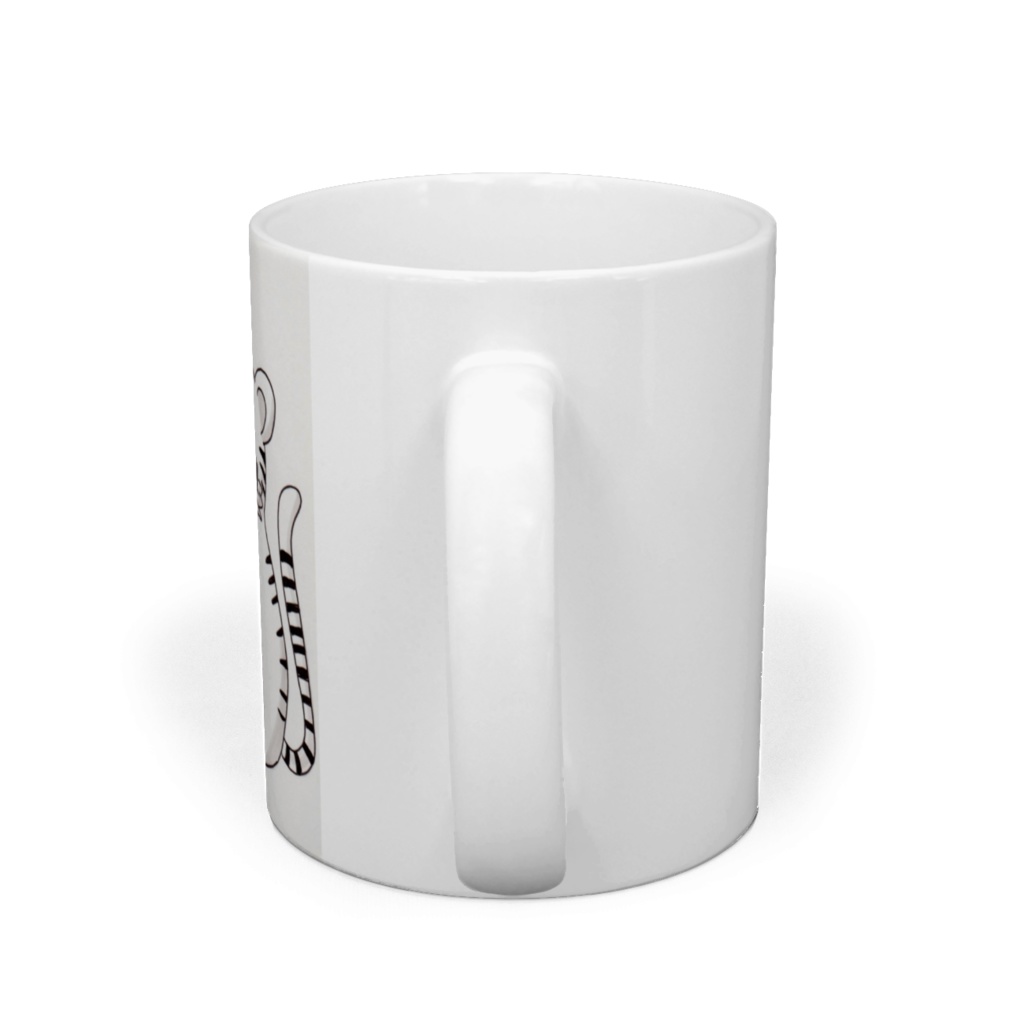 のほほんとお茶を飲む白虎