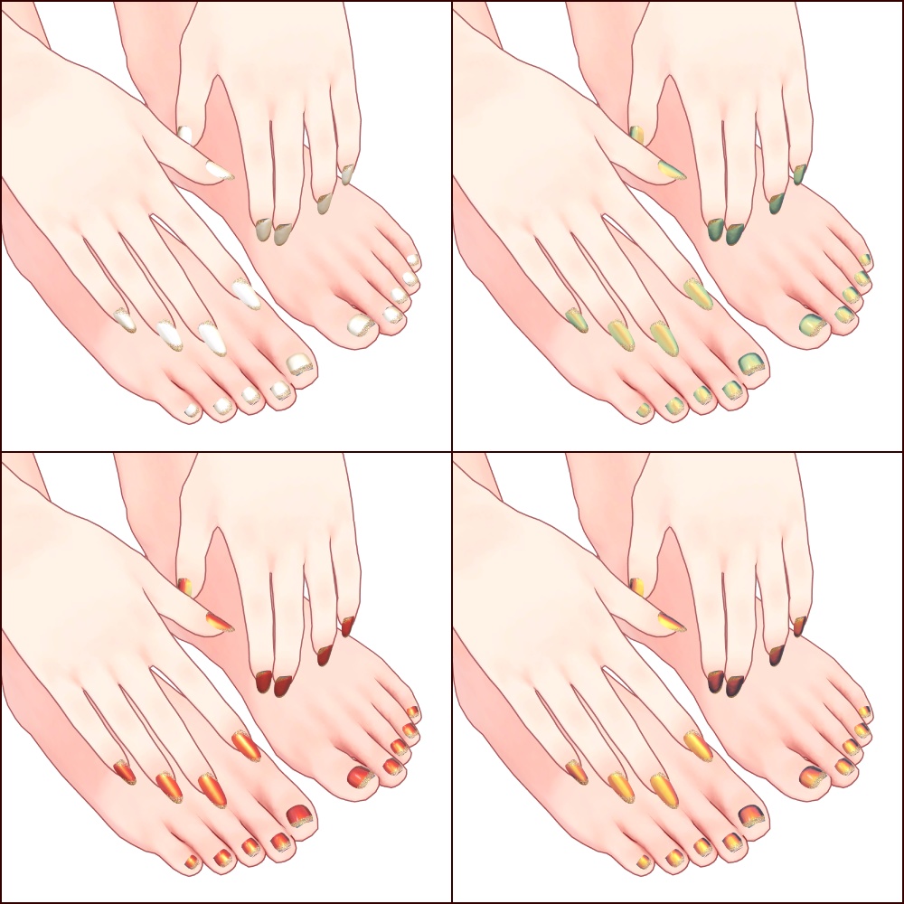 【MDollnail対応&MDollnail SuperLong対応】イリスネイル/Iris nails