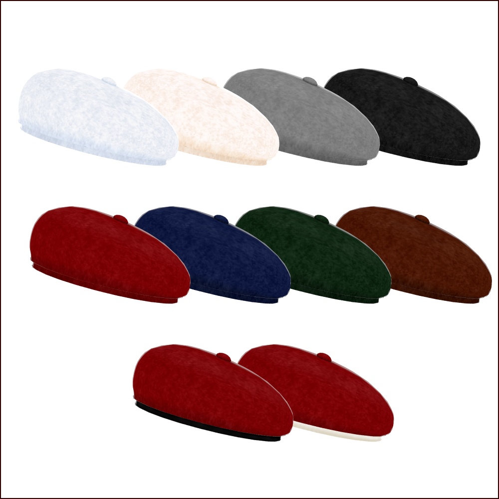 【無料 #VRoid】フェルトベレー/FeltBeret