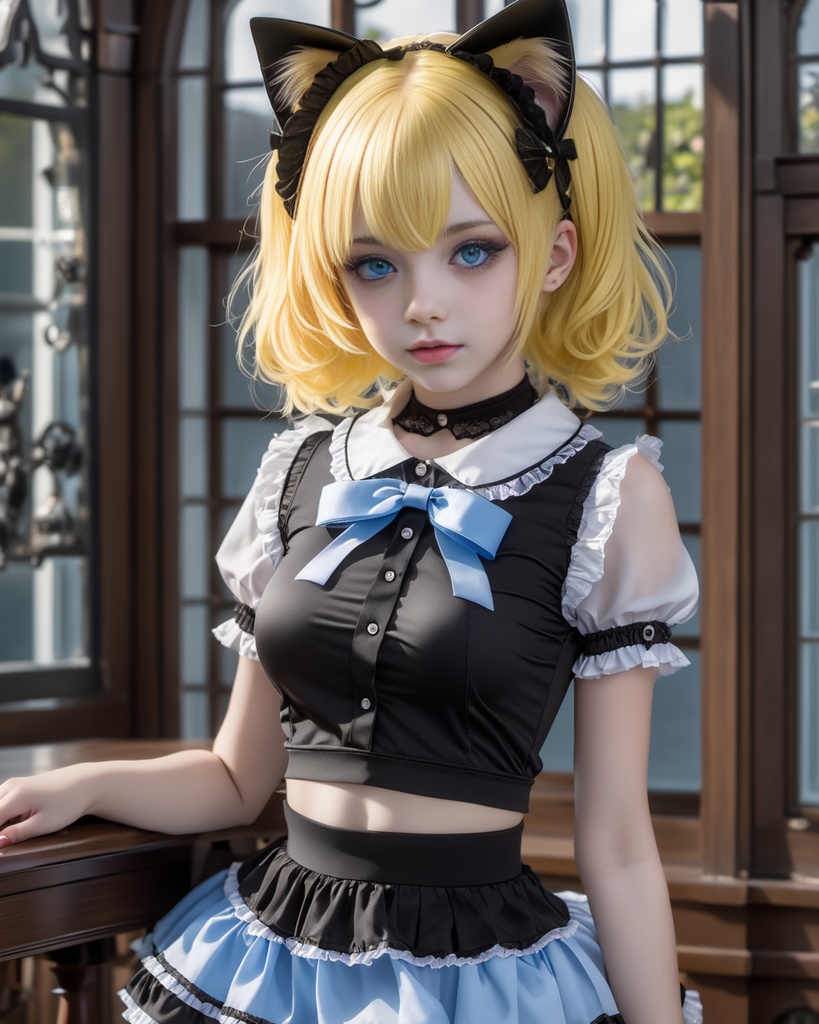 少女とねこ600枚 600 The Girl And Her Cat - AI Generated