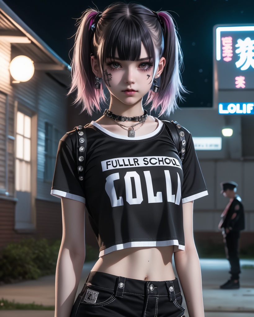 パンク少女600枚 600 Punk girls - AI Generated