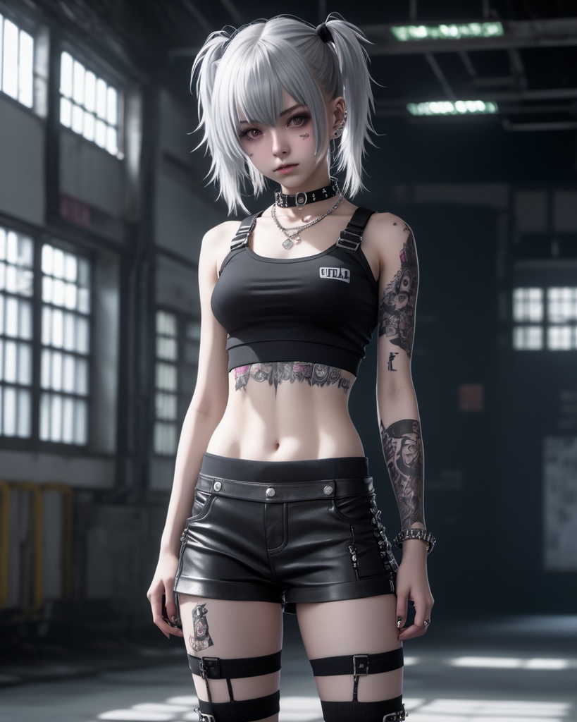 パンク少女600枚 600 Punk girls - AI Generated