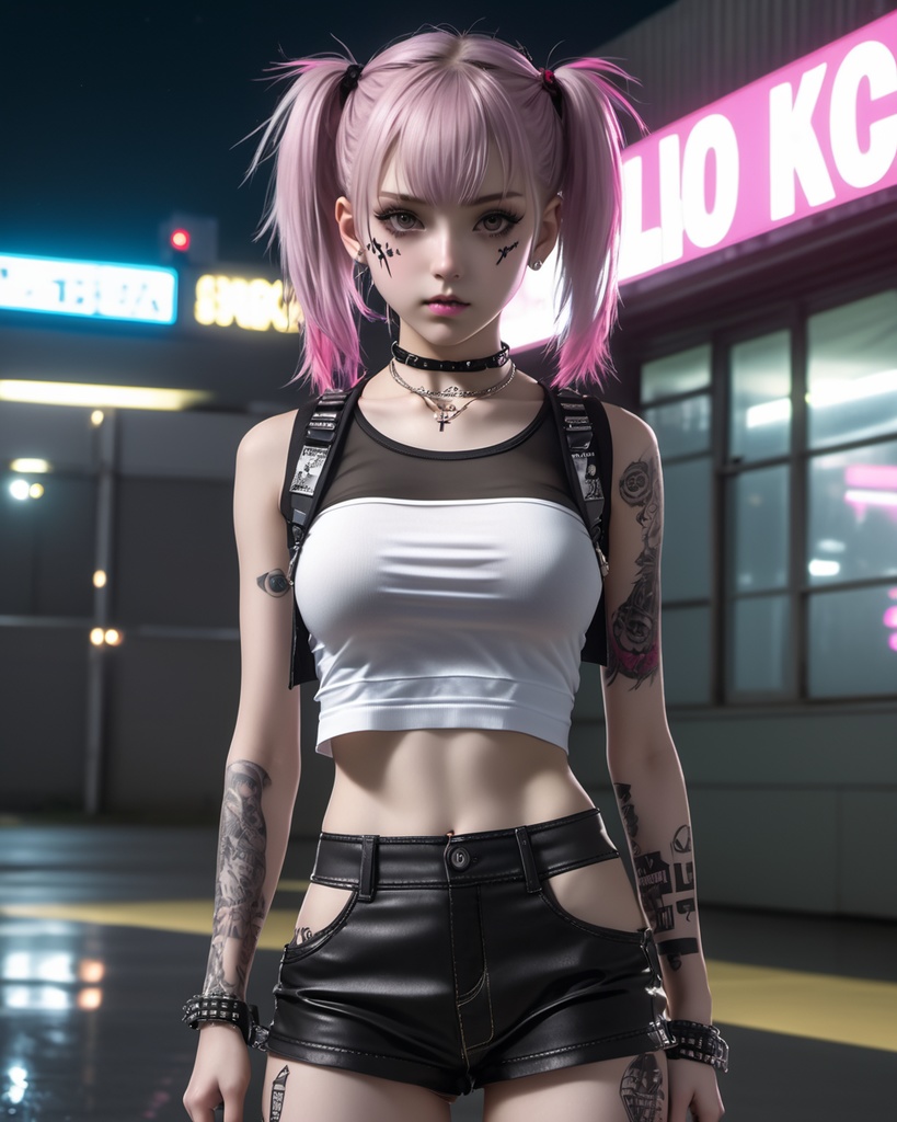 パンク少女600枚 600 Punk girls - AI Generated