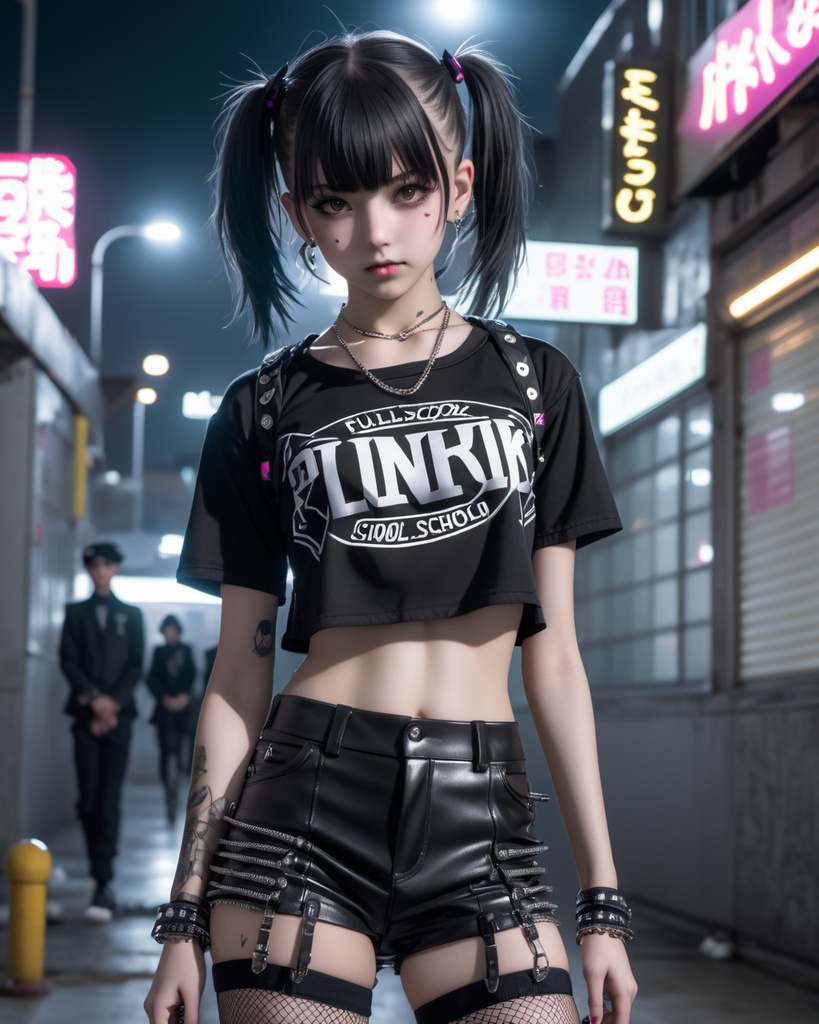 パンク少女600枚 600 Punk girls - AI Generated