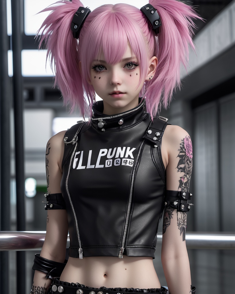 パンク少女600枚 600 Punk girls - AI Generated