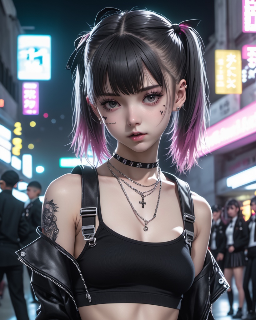 パンク少女600枚 600 Punk girls - AI Generated