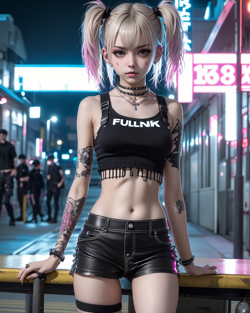 パンク少女600枚 600 Punk girls - AI Generated