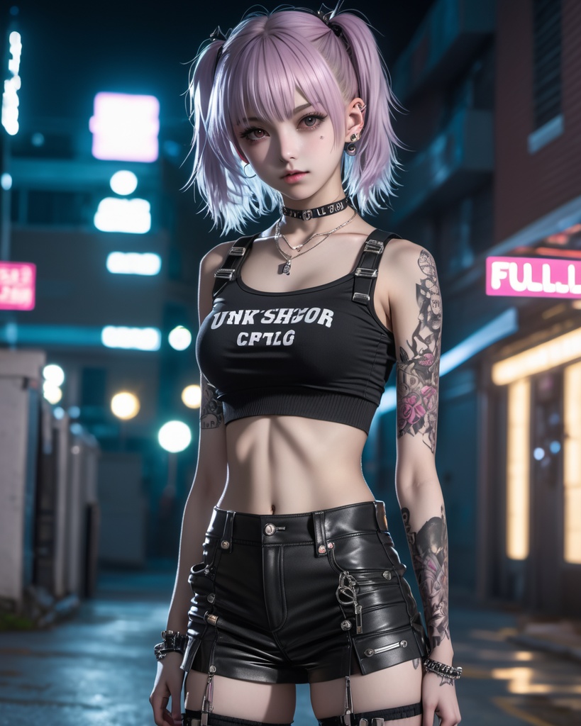 パンク少女600枚 600 Punk girls - AI Generated