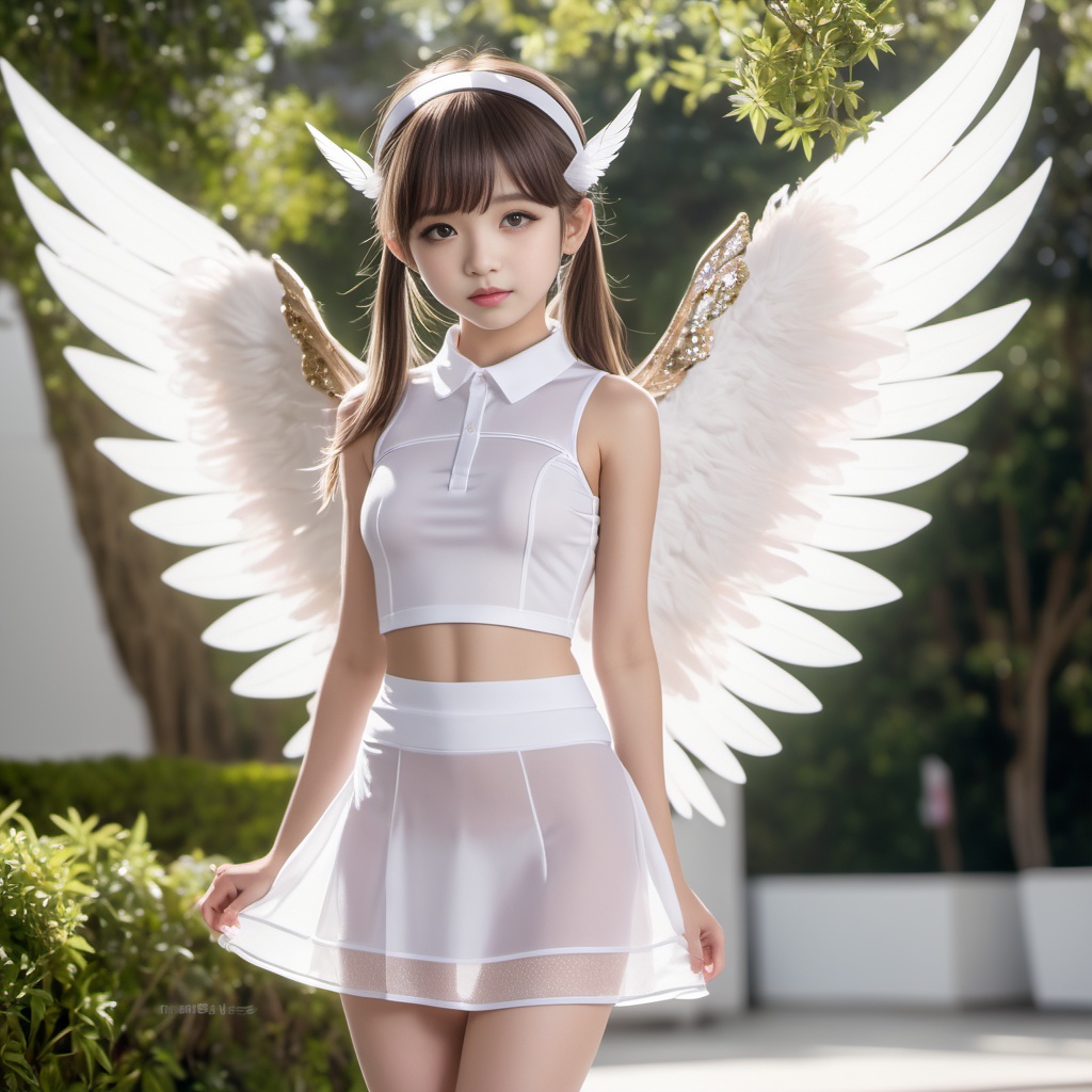 白翼の天使600枚 600 white wings angel - AI Generated