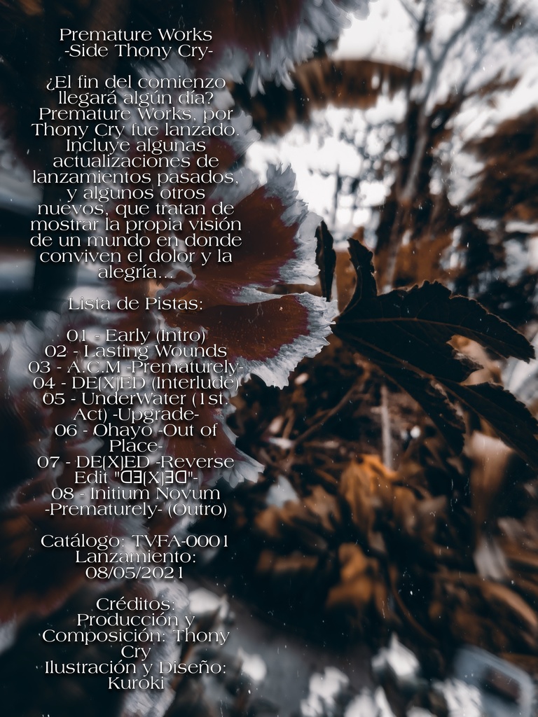 Premature Works -Side Thony Cry-