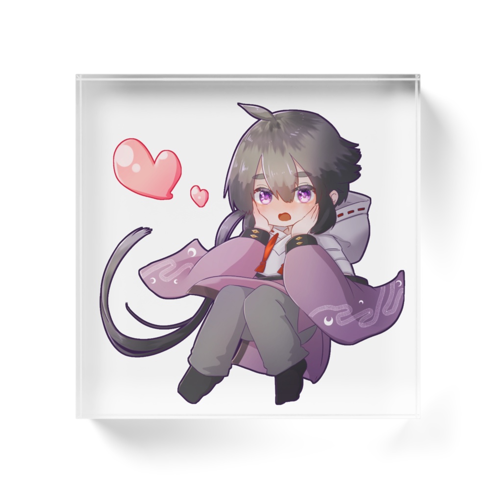 アクリルブロック(クリア) - ちびみや