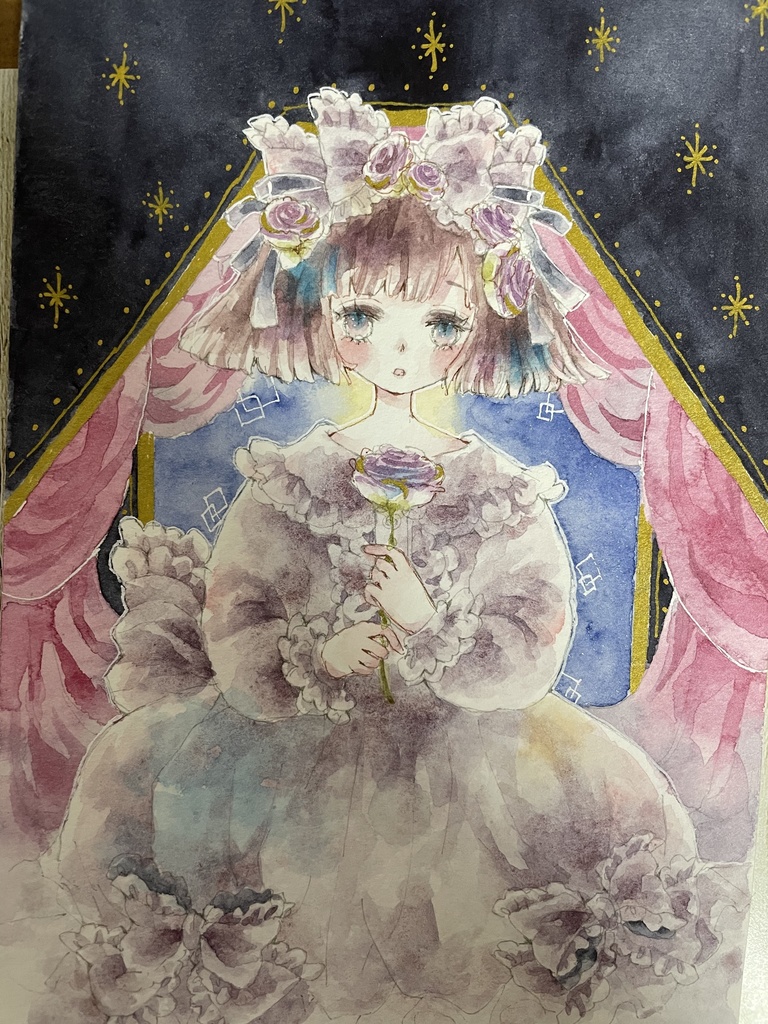 虹のバラの子