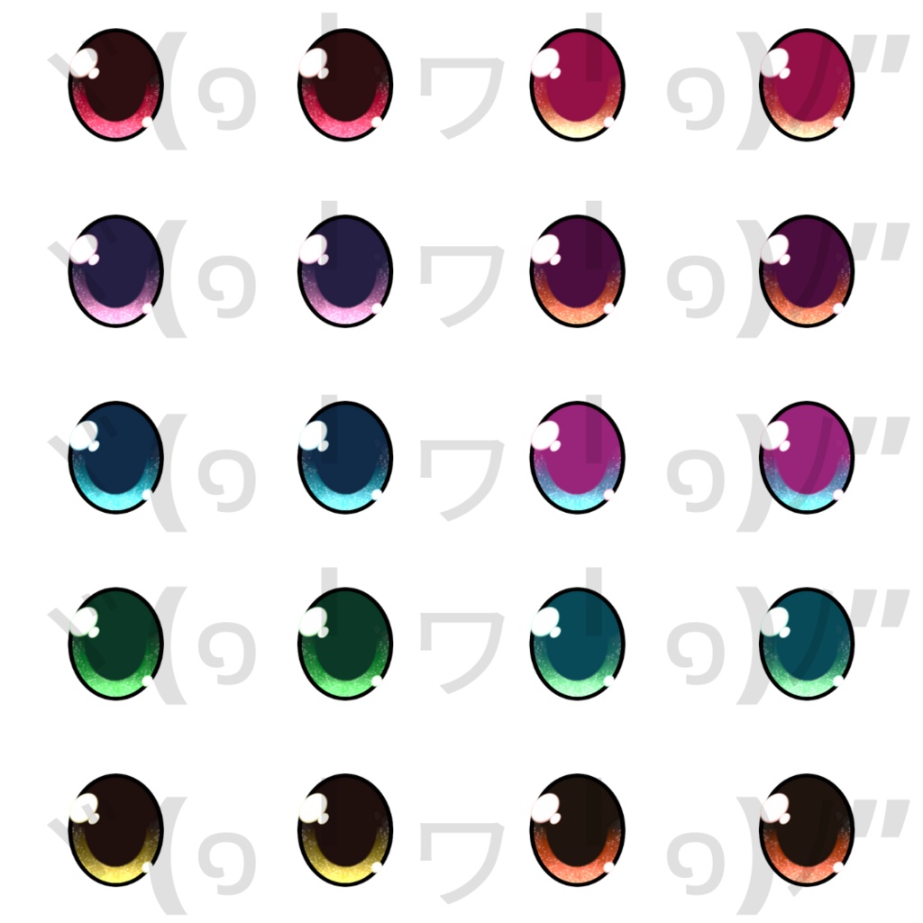 【VRoid】 Bubble Eyes Set