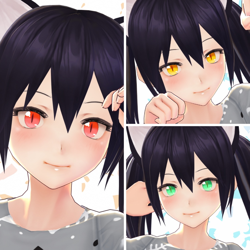 【VRoid】 Cat Eyes Set