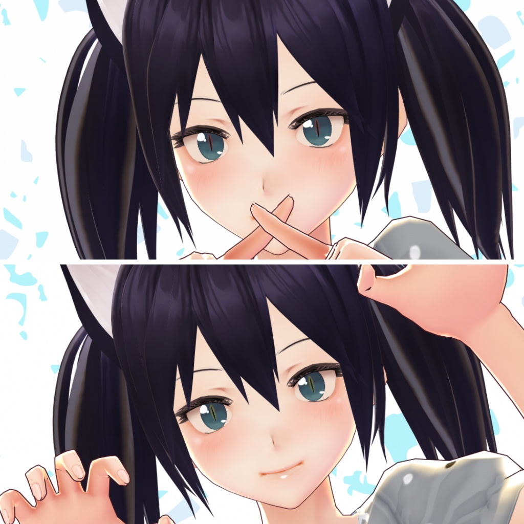 【VRoid】 Cat Eyes Set