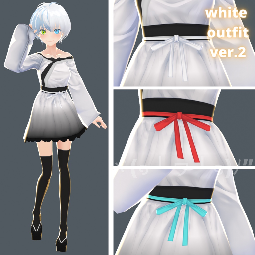 【VRoid】 Kimono Inspired Set