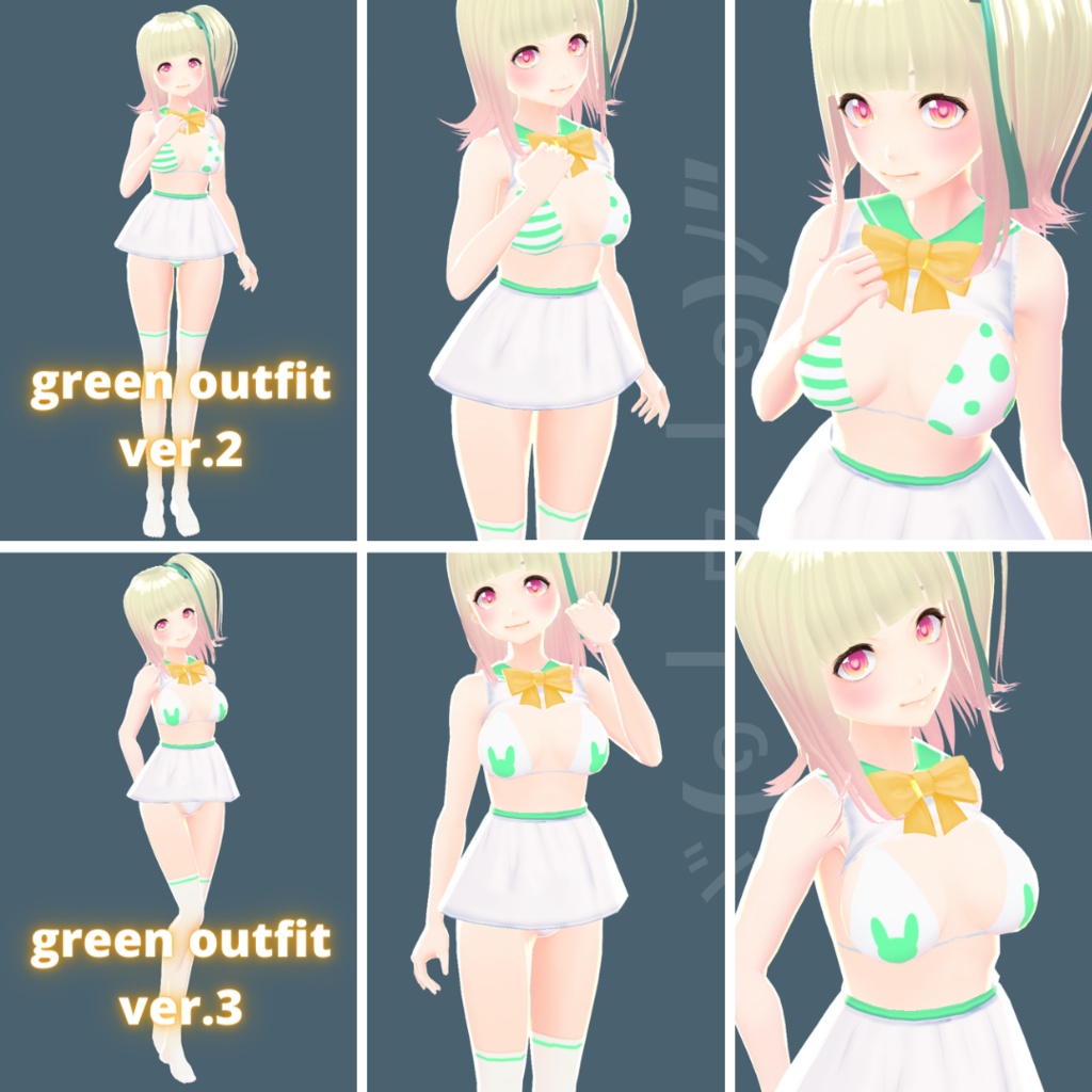 【VRoid】 Sailor Bunny Set