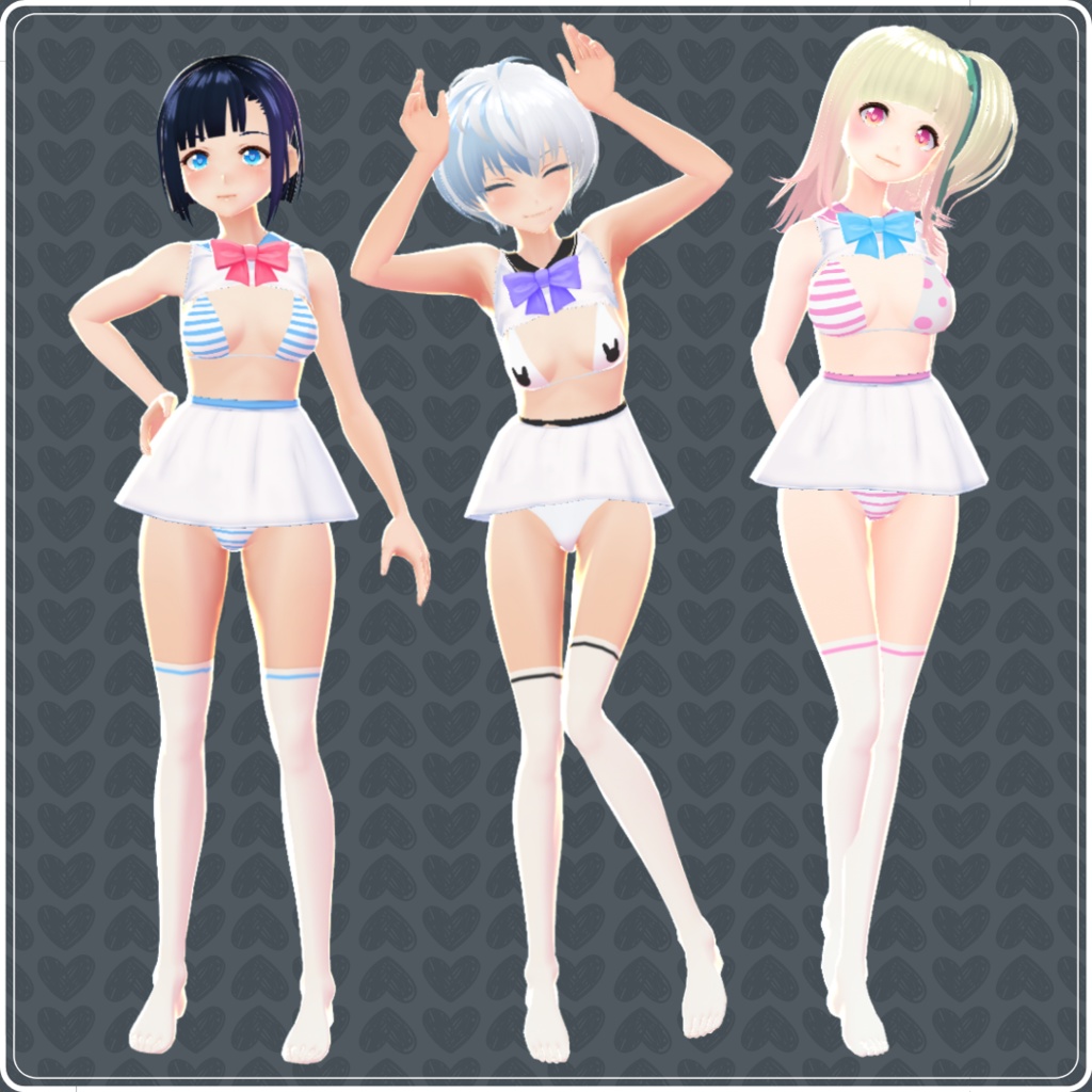 【VRoid】 Sailor Bunny Set