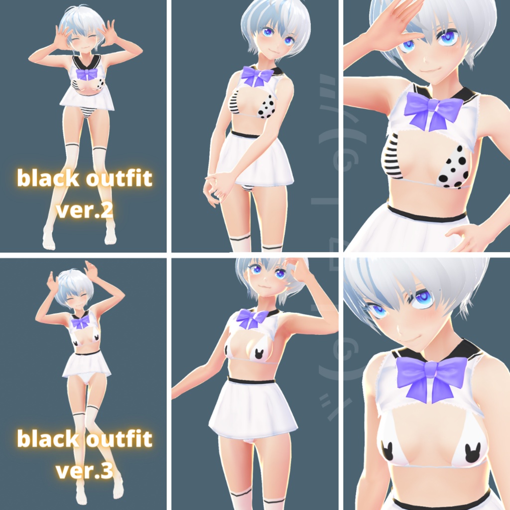 【VRoid】 Sailor Bunny Set