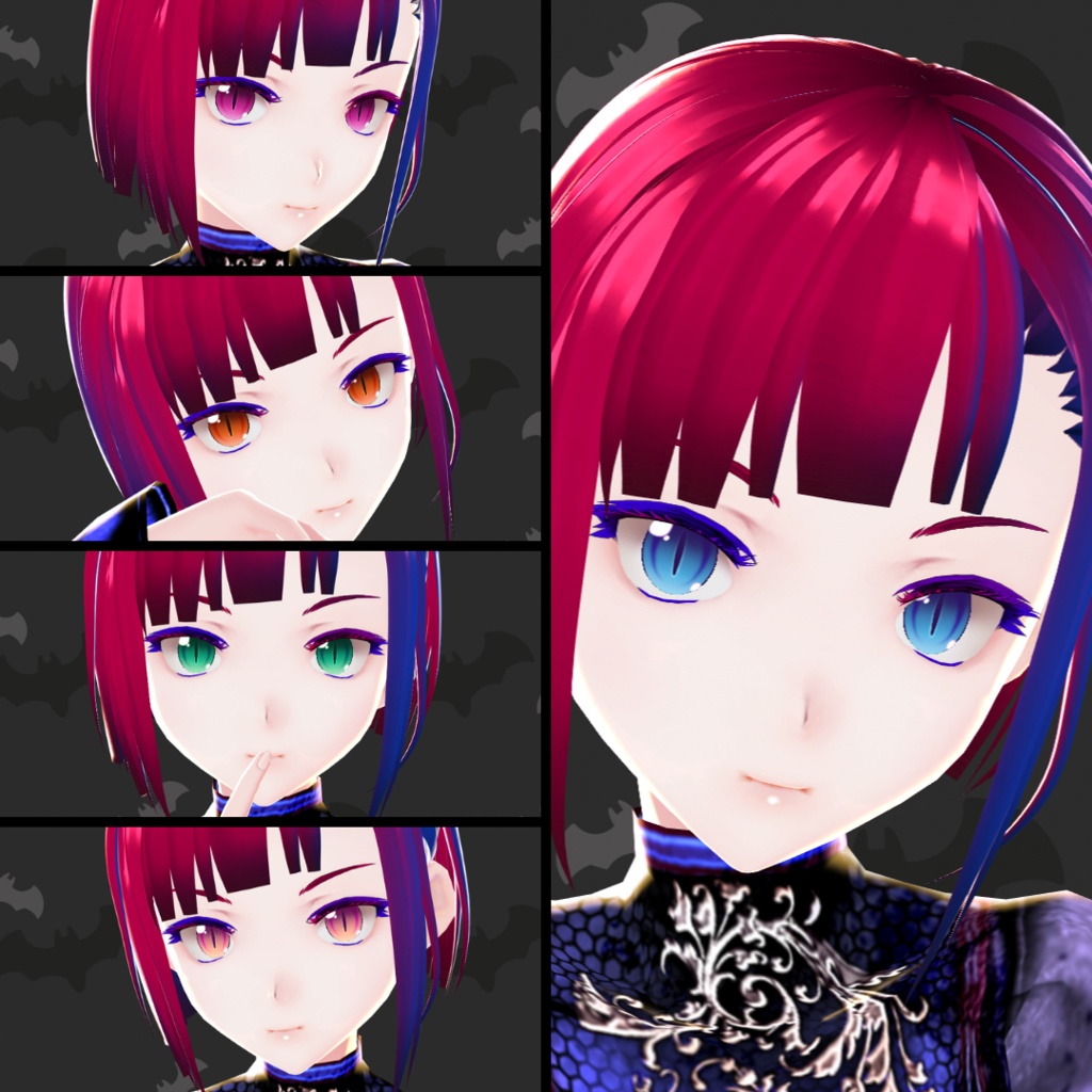 【VRoid】 Vampire Eyes Set
