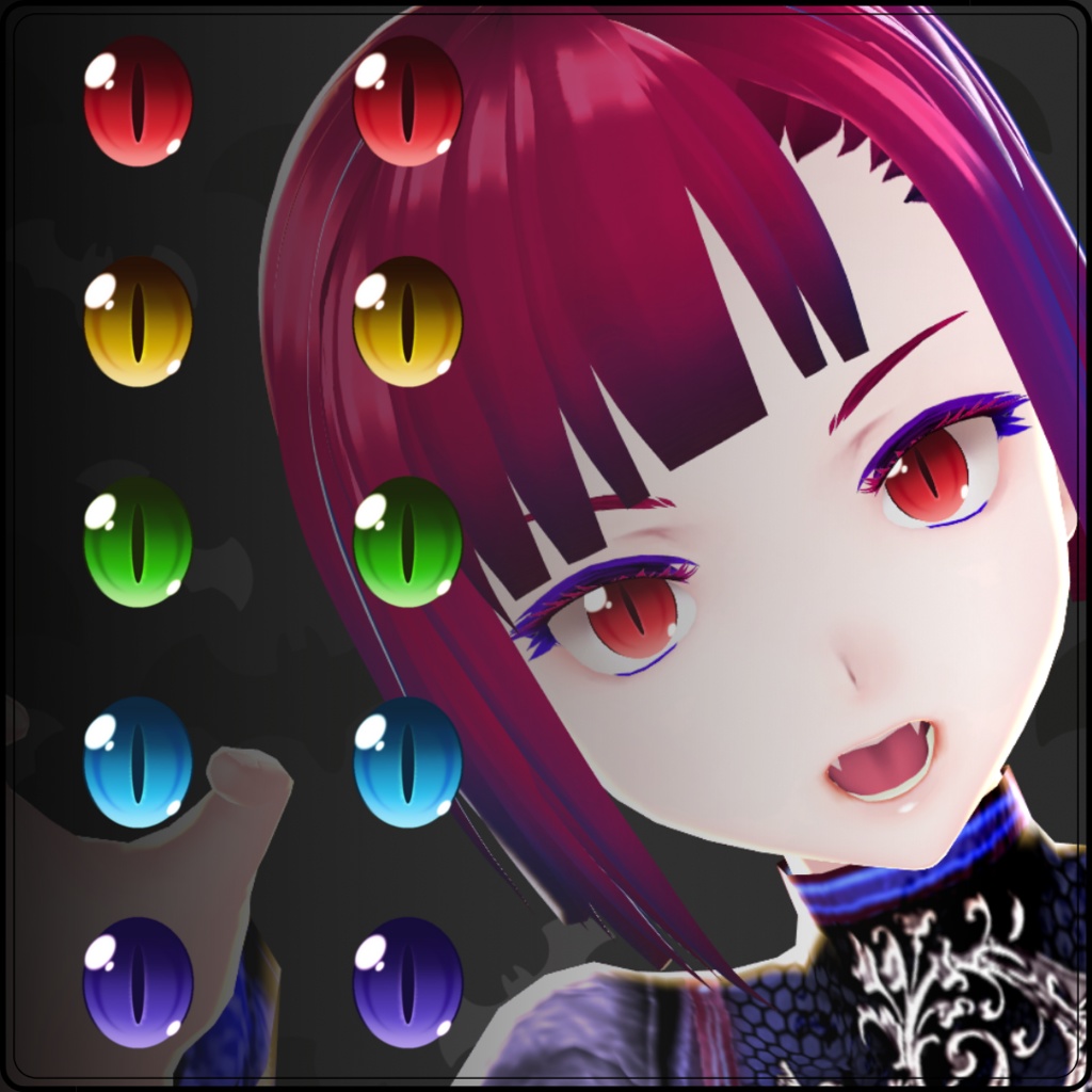 【VRoid】 Vampire Eyes Set