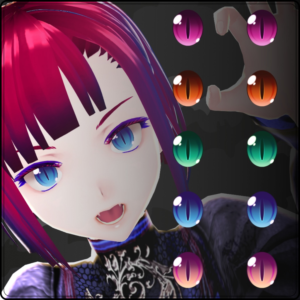 【VRoid】 Vampire Eyes Set