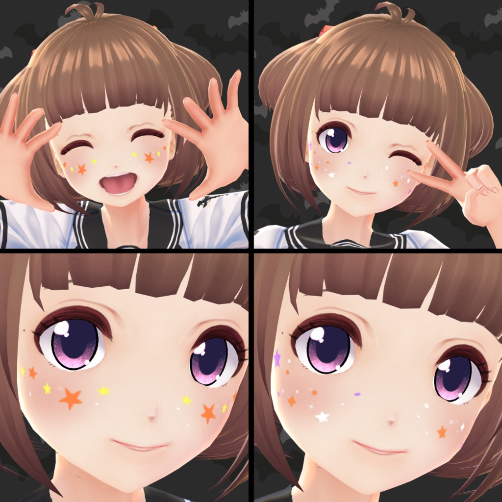 【VRoid】 Halloween Makeup Set