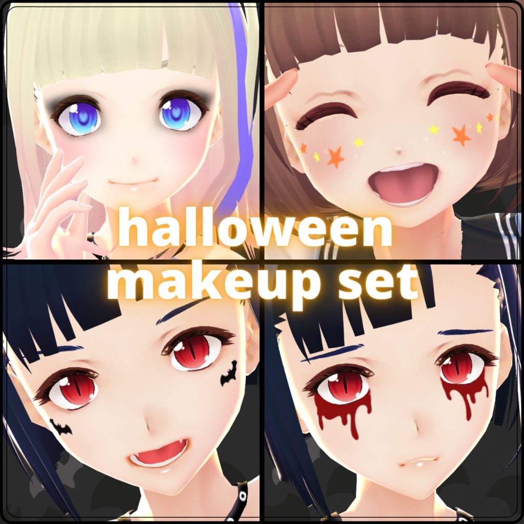 【VRoid】 Halloween Makeup Set
