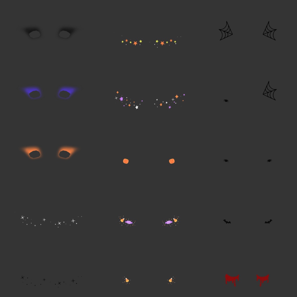 【VRoid】 Halloween Makeup Set