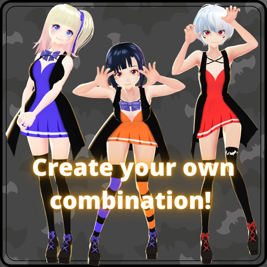 【VRoid】 Halloween Outfit Set