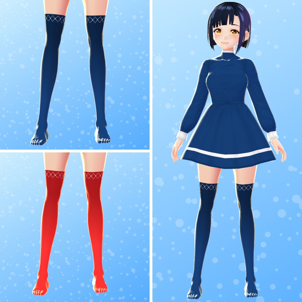 【VRoid】 Christmas Socks Set