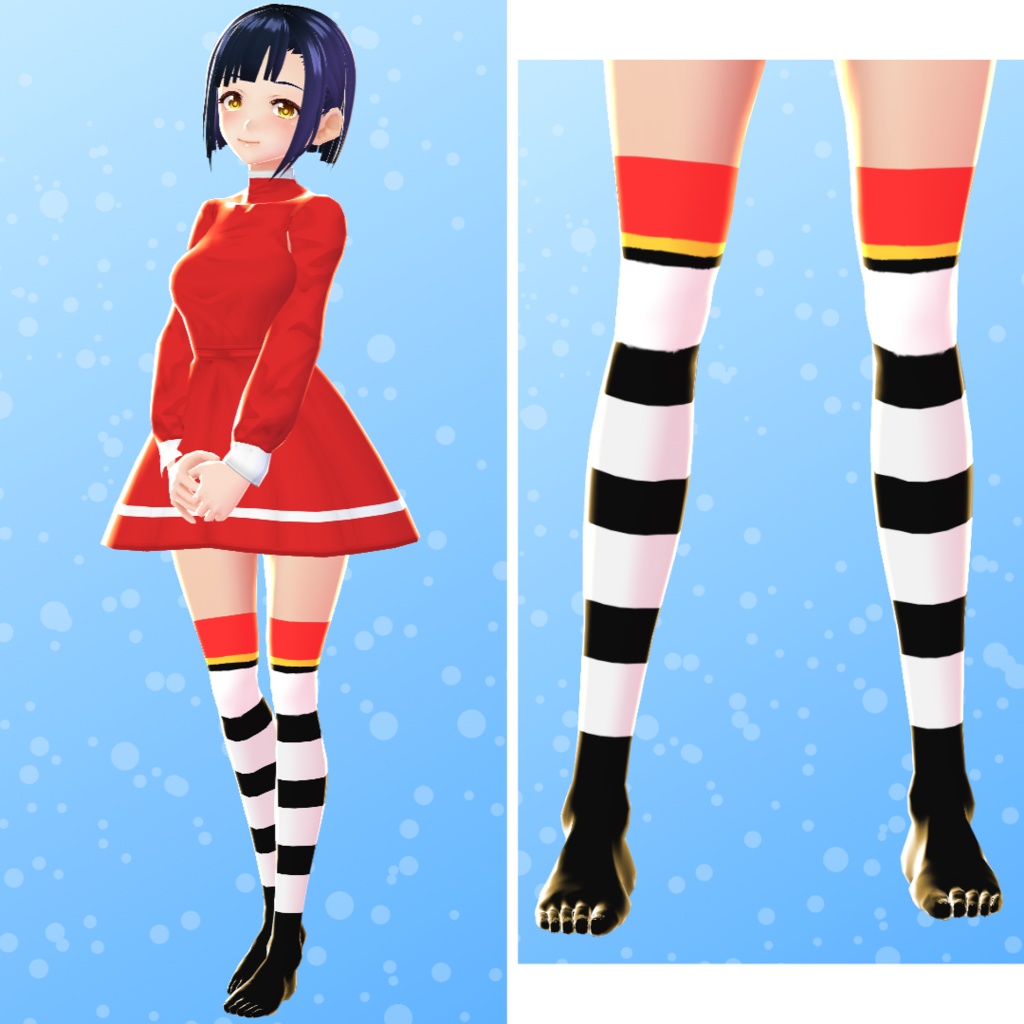 【VRoid】 Christmas Socks Set
