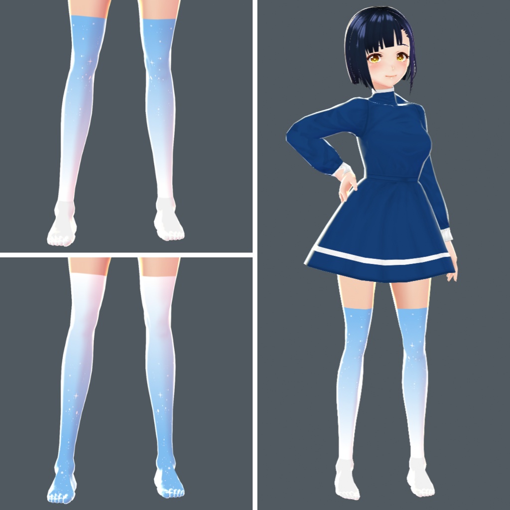 【VRoid】 Christmas Socks Set