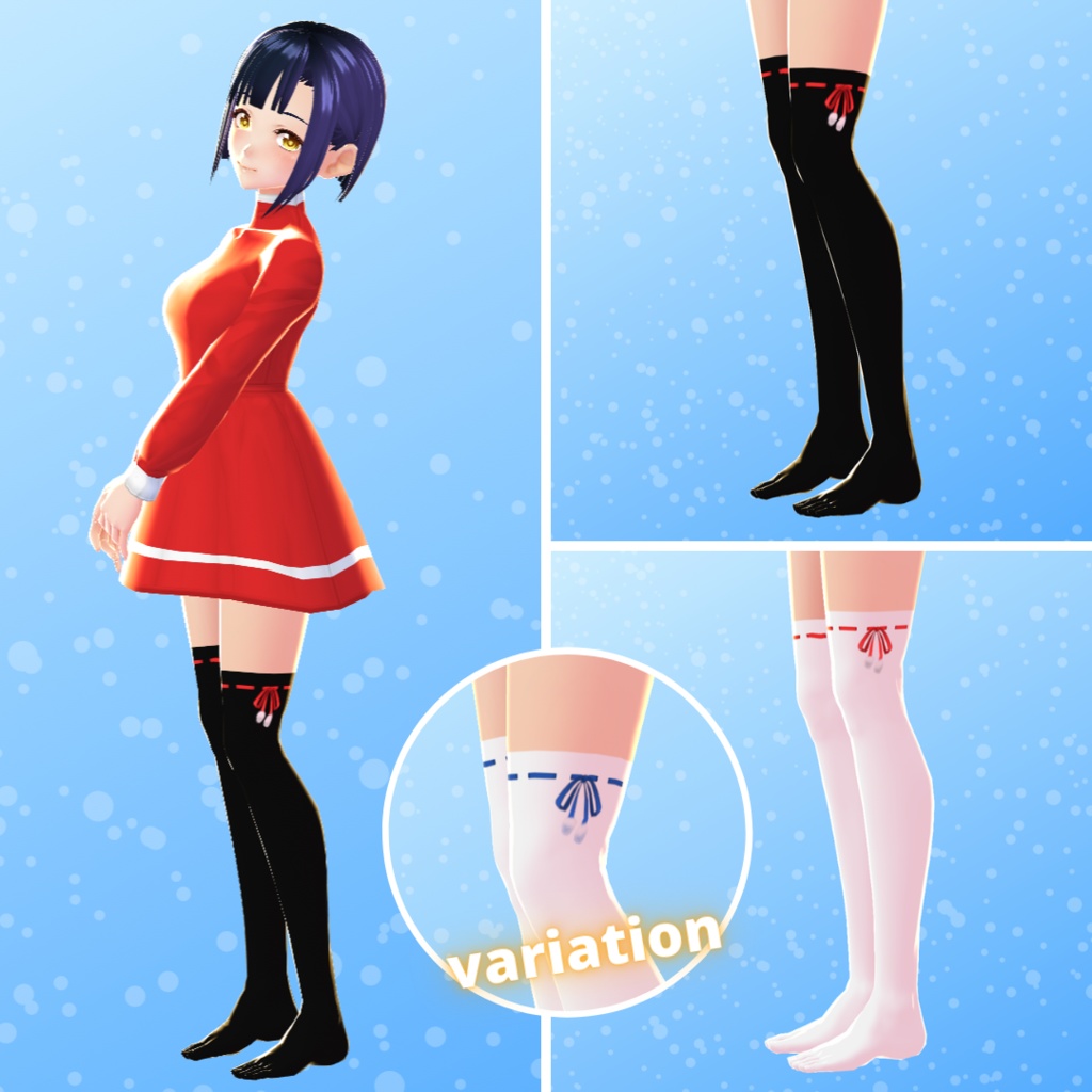 【VRoid】 Christmas Socks Set