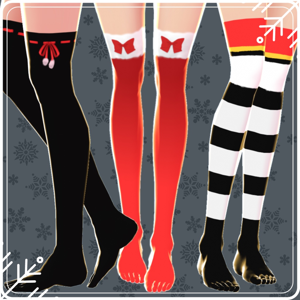 【VRoid】 Christmas Socks Set