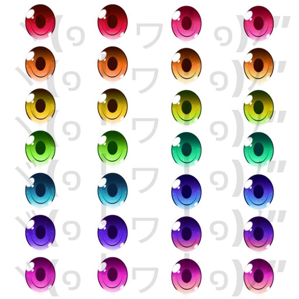 【VRoid】 Galaxy Eyes Set