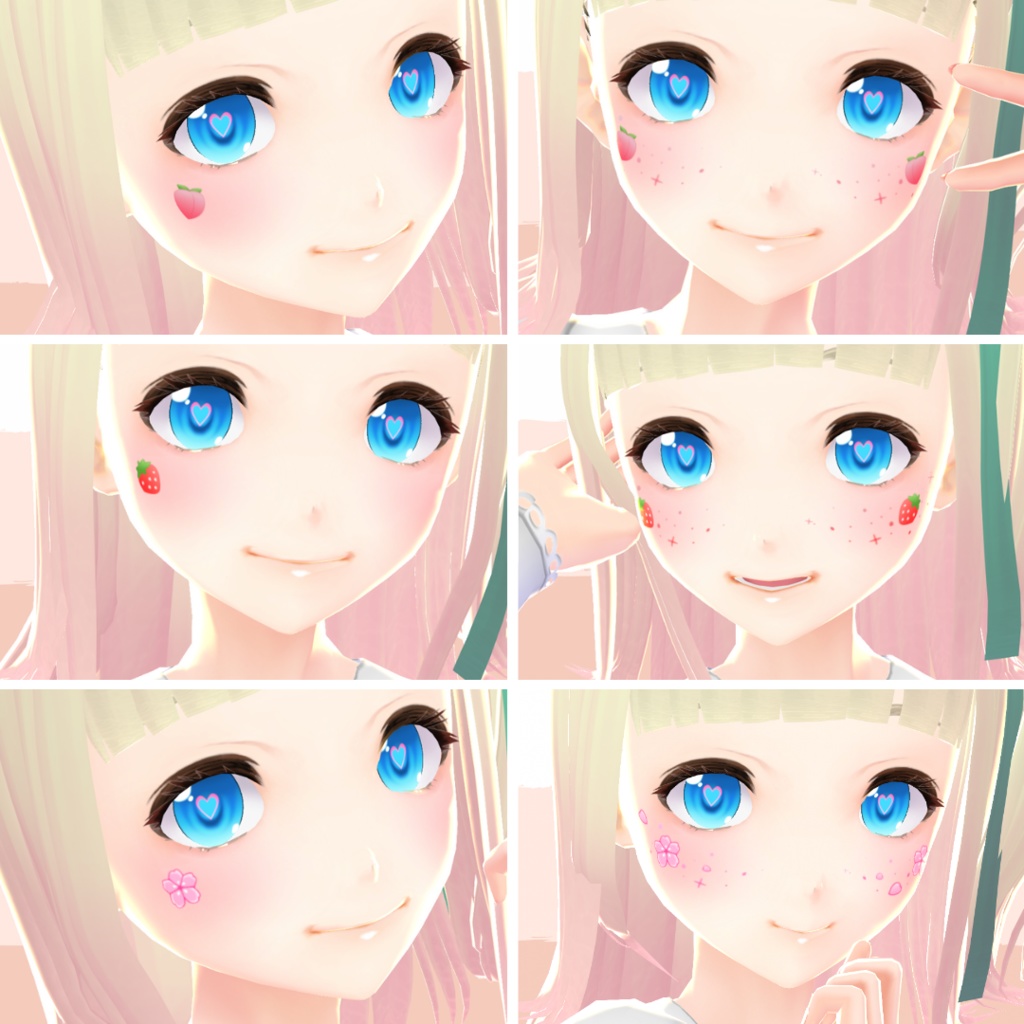 【VRoid】 Cute Makeup Set - Vol.1