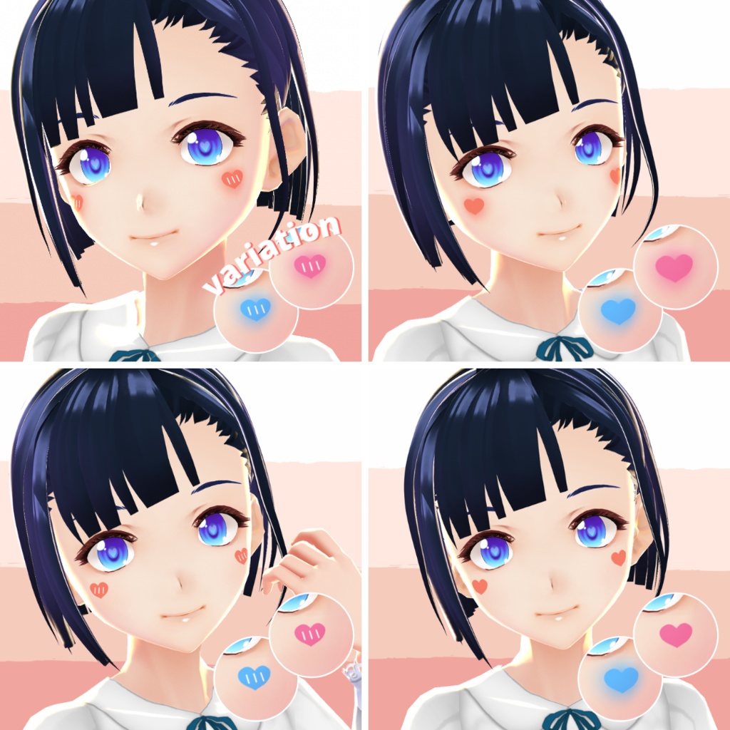 【VRoid】 Cute Makeup Set - Vol.1
